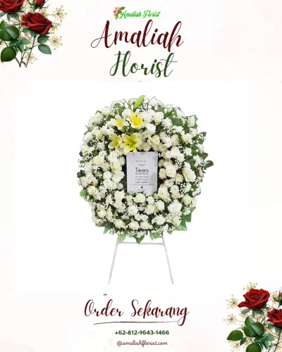 Krans Bunga Duka Cita di P Berayan Darat Ii
