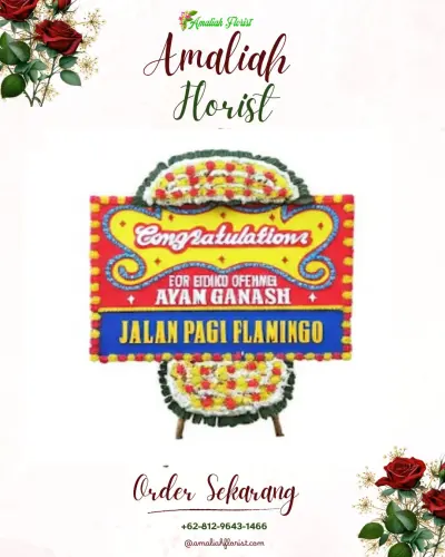 Bunga Papan Congratulation di P Berayan Darat Ii